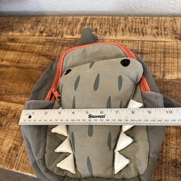 Zara Toddler Kids Alligator Crocodile Dinosaur Backpack Canvas Bag - Picture 8 of 11
